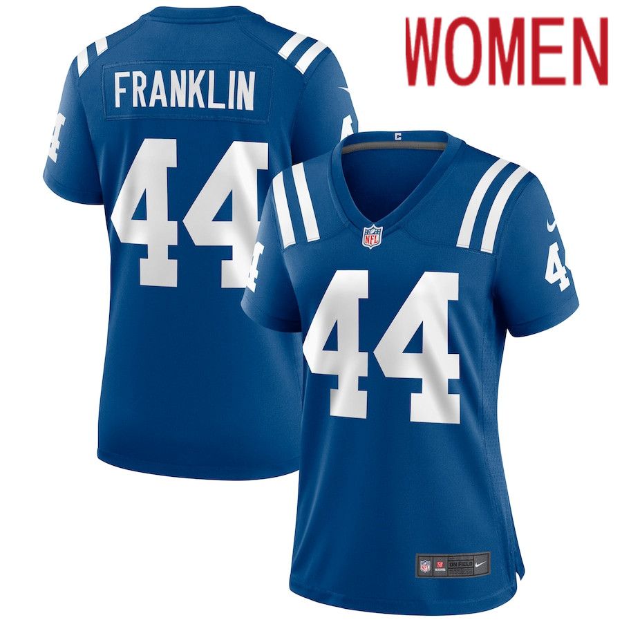 Women Indianapolis Colts #44 Zaire Franklin Nike Royal Game NFL Jersey->women nfl jersey->Women Jersey